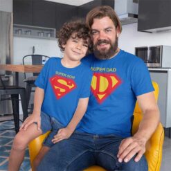 Doppia tshirt Superman Papà e Figlio
