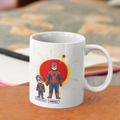 Tazza SpiderMan papà personalizzabile