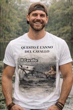 T-shirt Anno del Cavallo Storia Infinita New Indastria 3 New Indastria IND 0354 ANNO DEL CAVALLO STORIA INFINITA M
