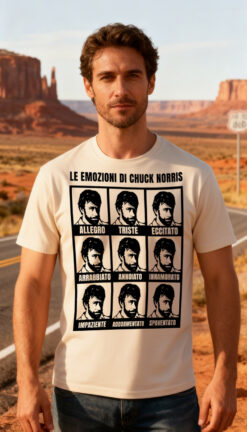 T-shirt Le Emozioni di Chuck Norris New Indastria 3 New Indastria chuck norris