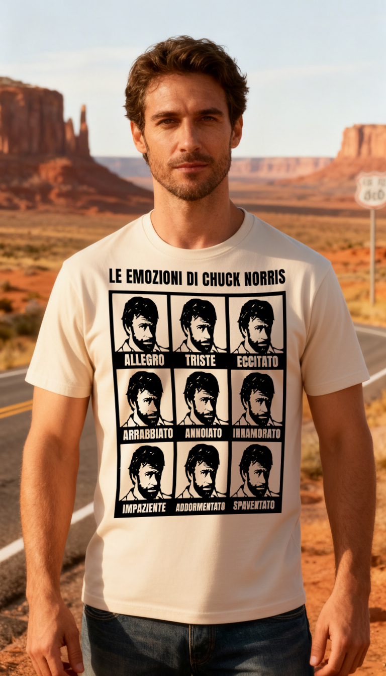 T-shirt Le Emozioni di Chuck Norris New Indastria 2 New Indastria chuck norris