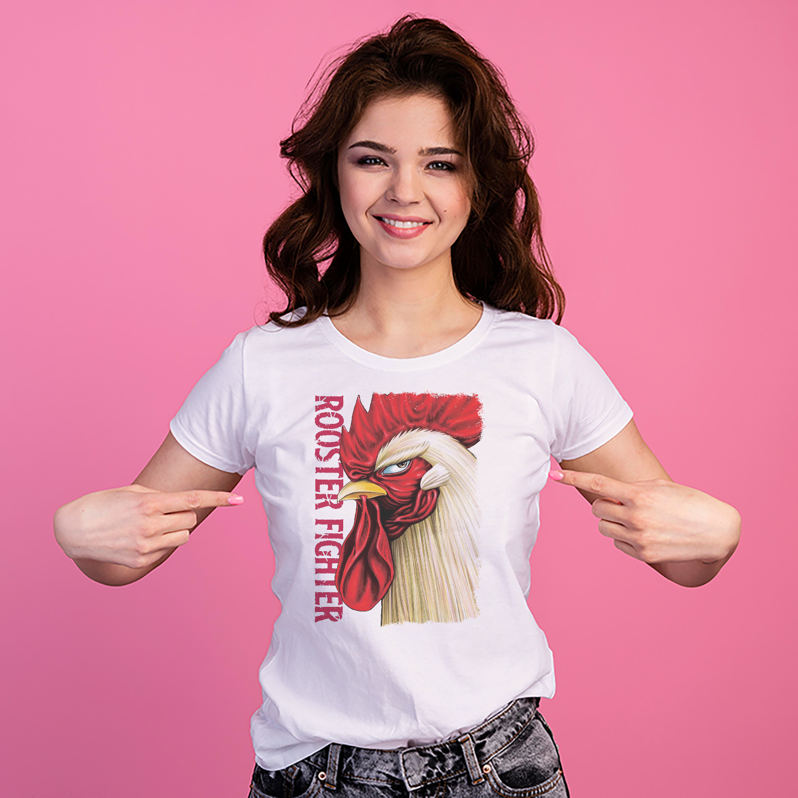 T-shirt Rooster Fighter New Indastria 3 New Indastria T-shirt Rooster Fighter New Indastria - immagine 3