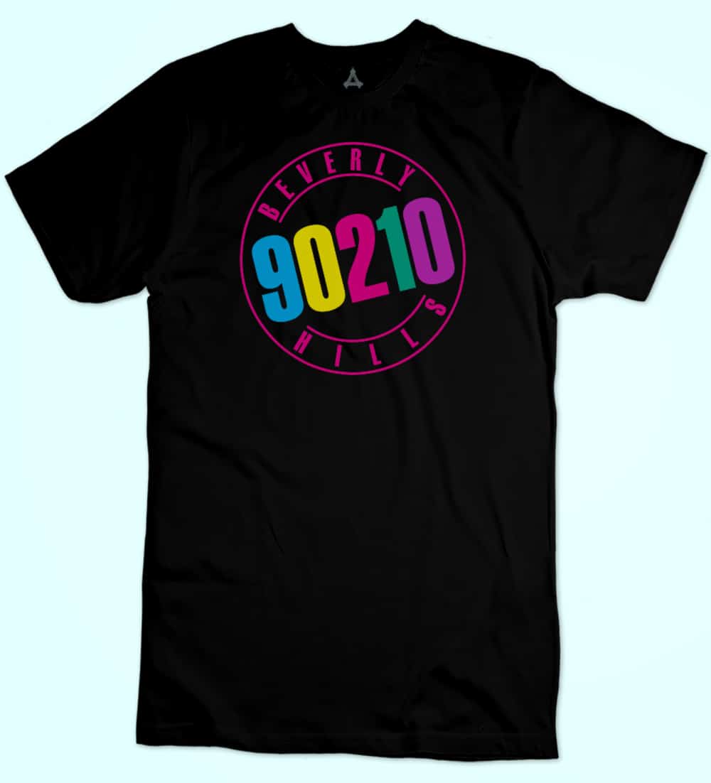 T-shirt Beverly Hills 90210 Logo Classico New Indastria 1 New Indastria T-shirt Beverly Hills 90210 Logo Classico New Indastria