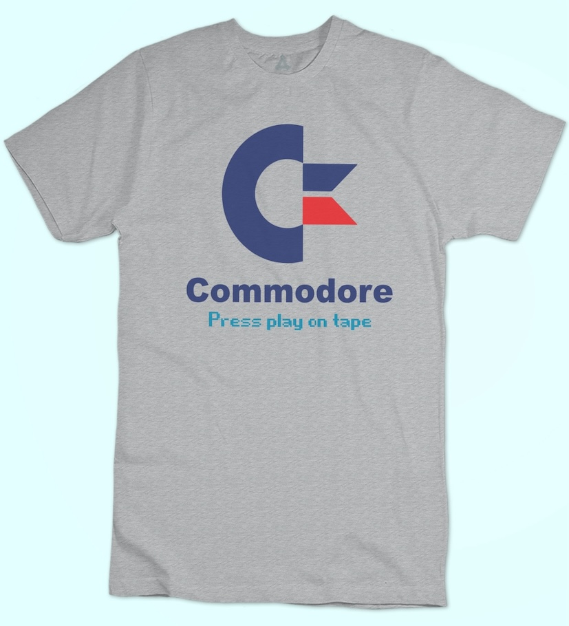 T-shirt Commodore Press Play New Indastria