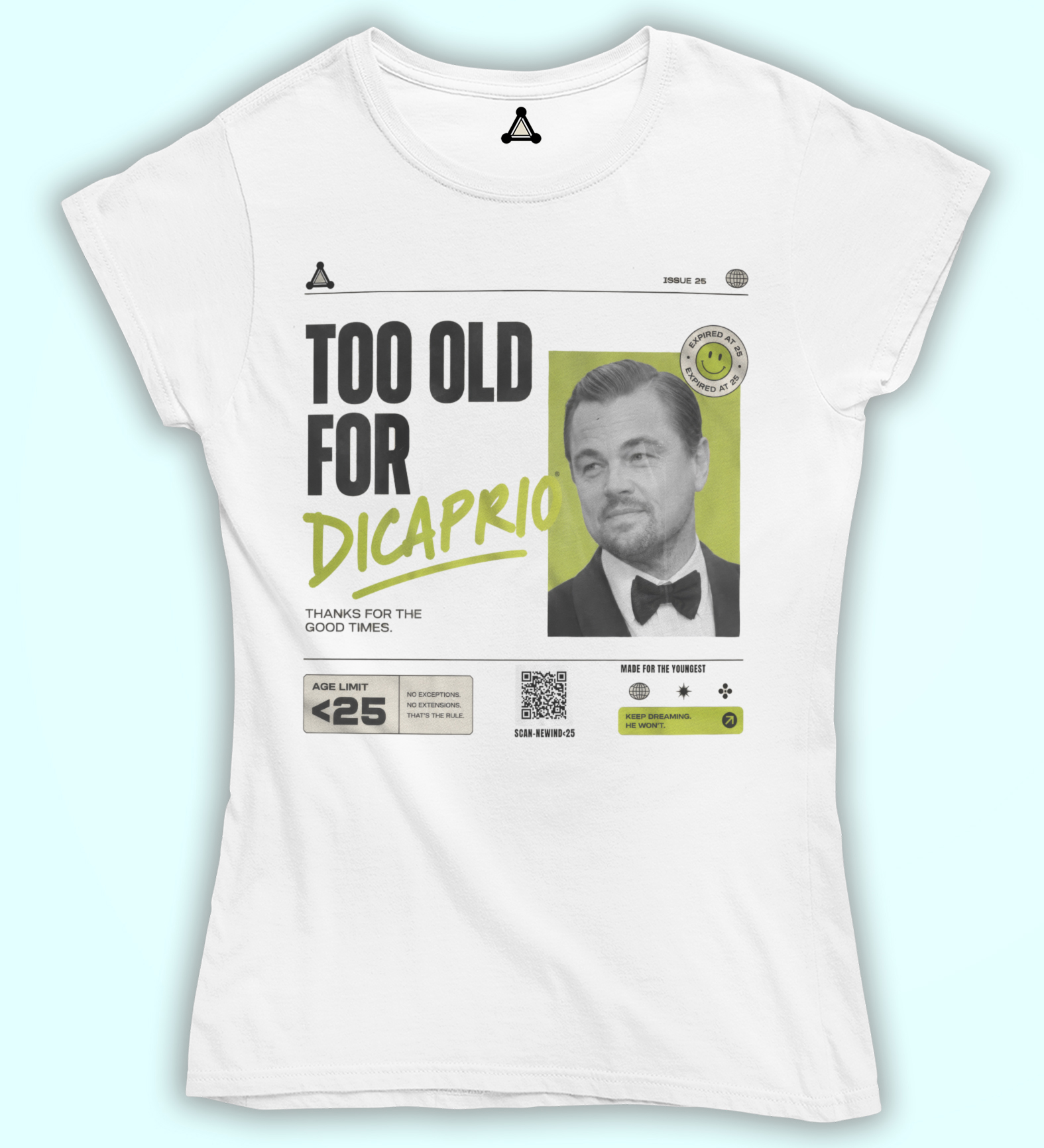 Home 3 New Indastria T-shirt Too Old for DiCaprio New Indastria