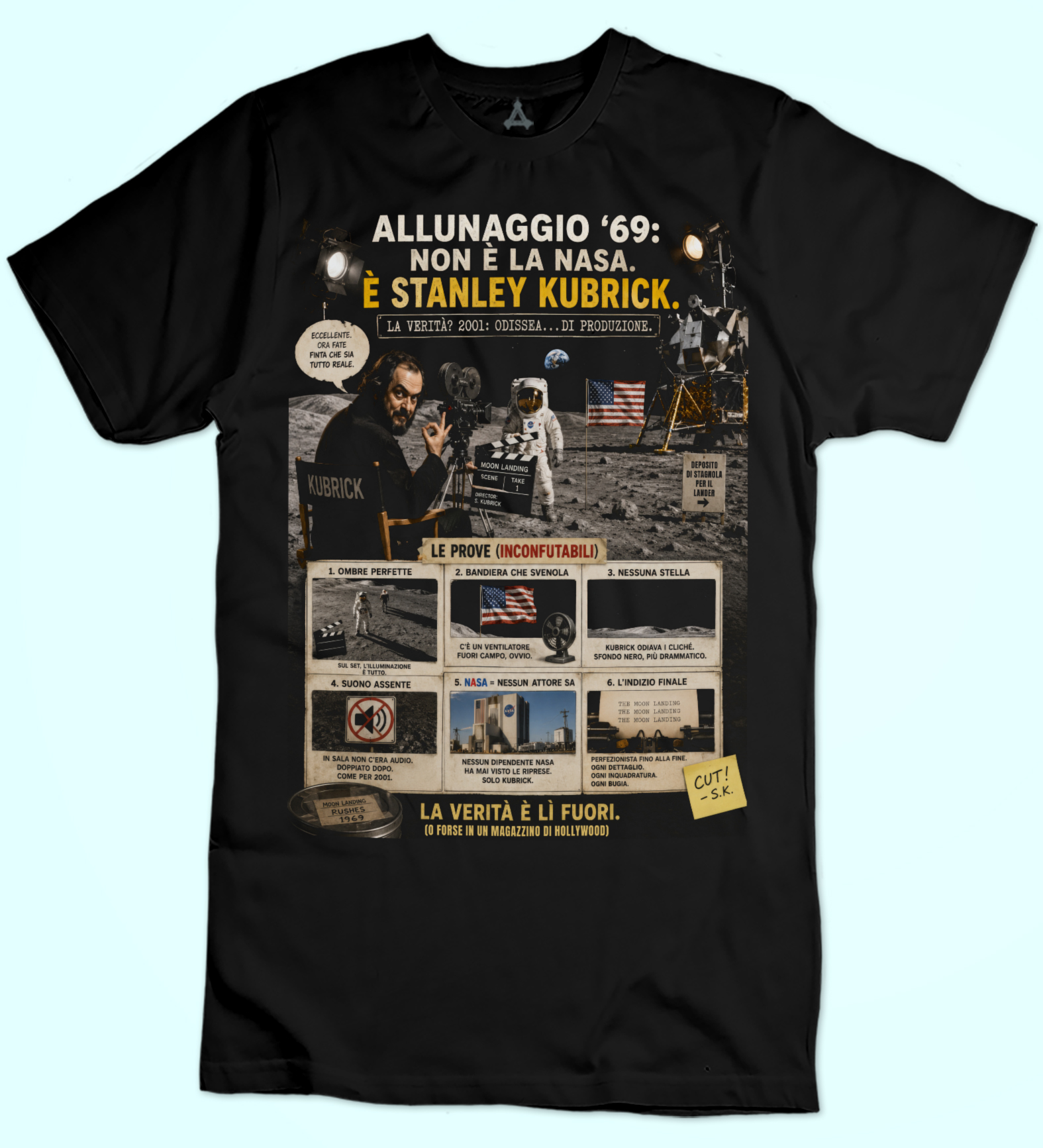 T-shirt Luna NASA Kubrick New Indastria
