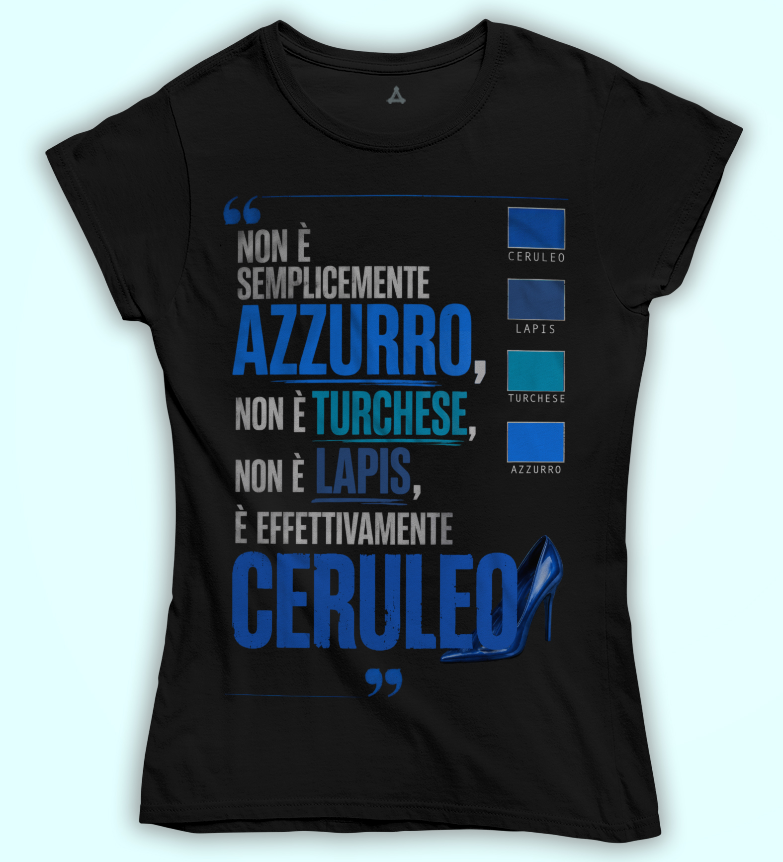 Home 10 New Indastria T-shirt Il Diavolo Veste Ceruleo New Indastria