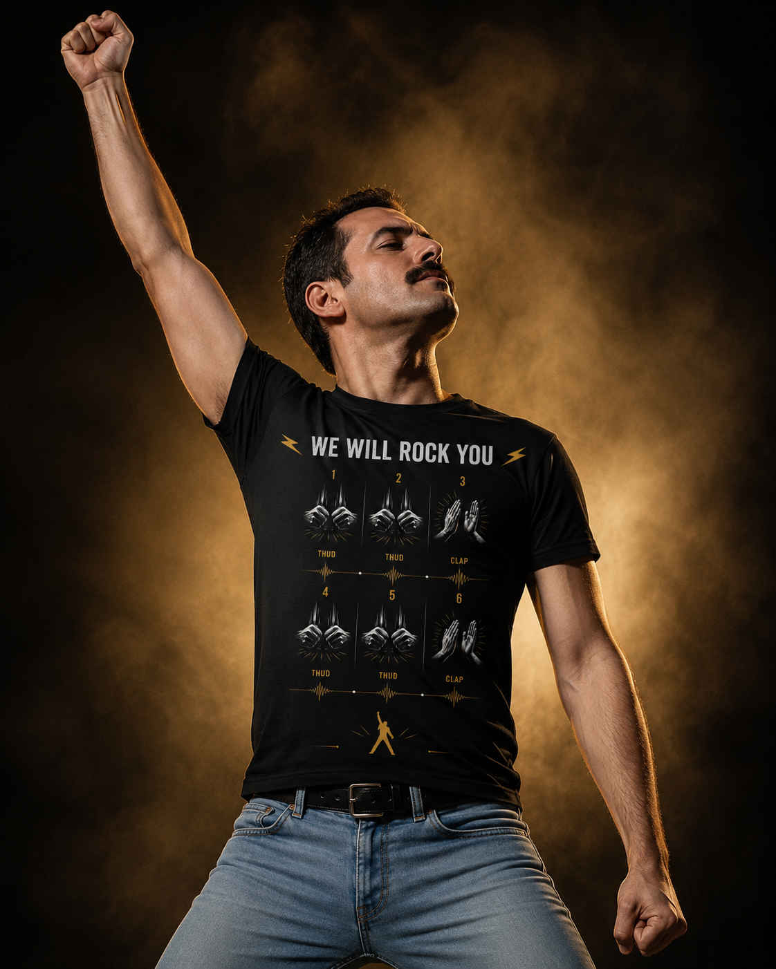 Alternative view of T-shirt We Will Rock You New Indastria