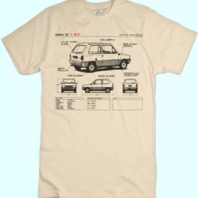 T-shirt Fiat Panda Scheda Tecnica New Indastria