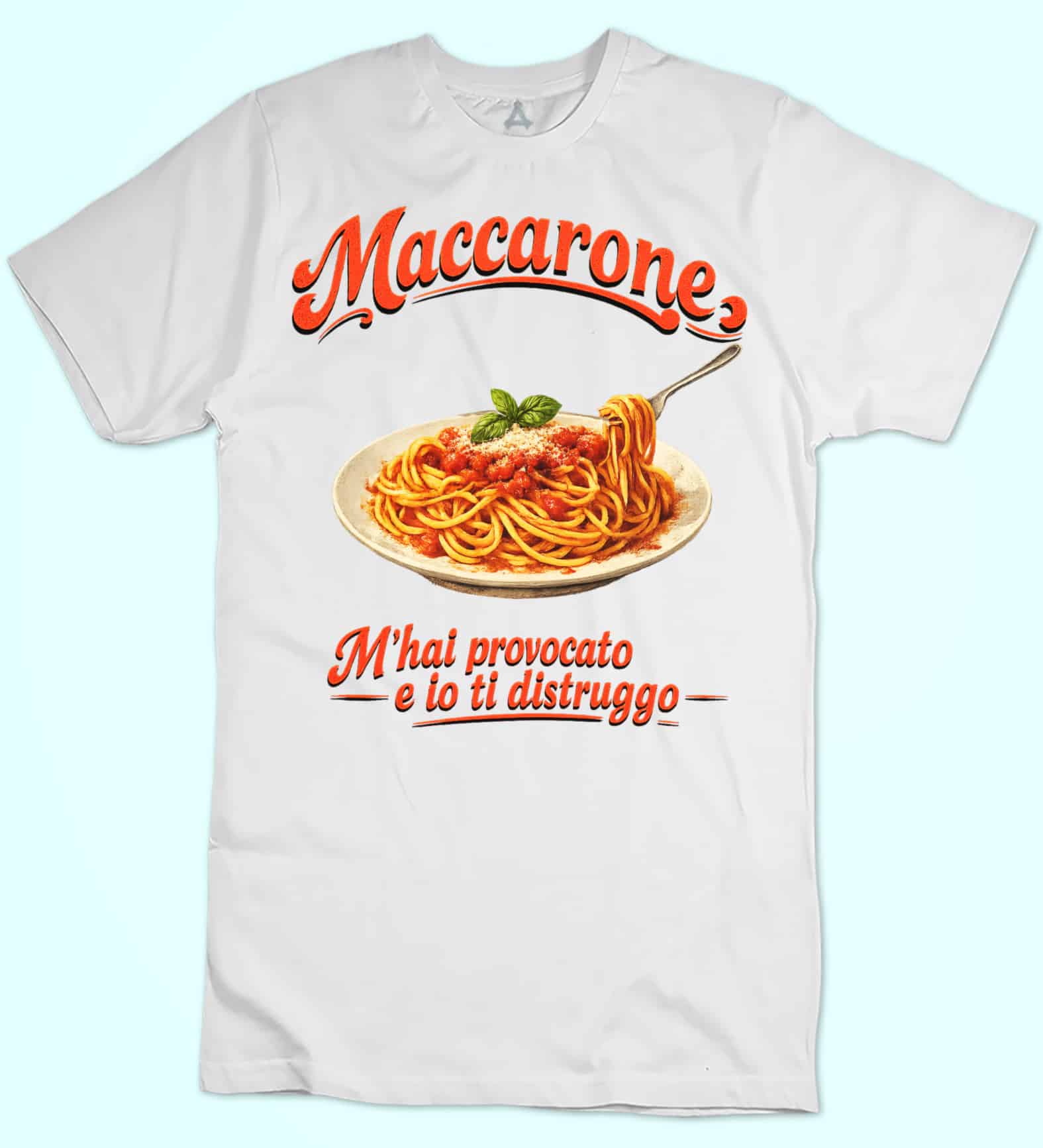 T-shirt Maccarone M'hai Provocato Frase Alberto Sordi New Indastria 1 New Indastria T-shirt Maccarone M'hai Provocato Frase Alberto Sordi New Indastria