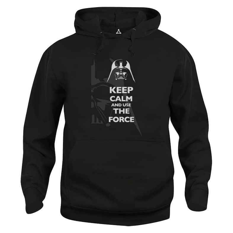 Felpa Cappuccio Keep Calm la Forza guerre stellari New Indastria
