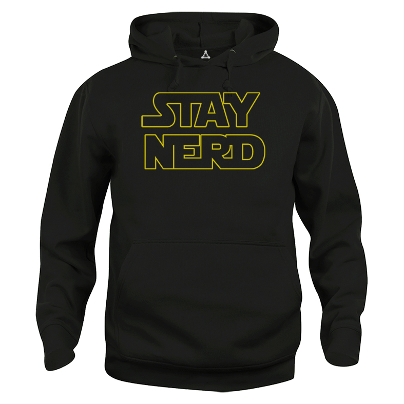 Felpa Cappuccio Stay nerd Star Wars New Indastria