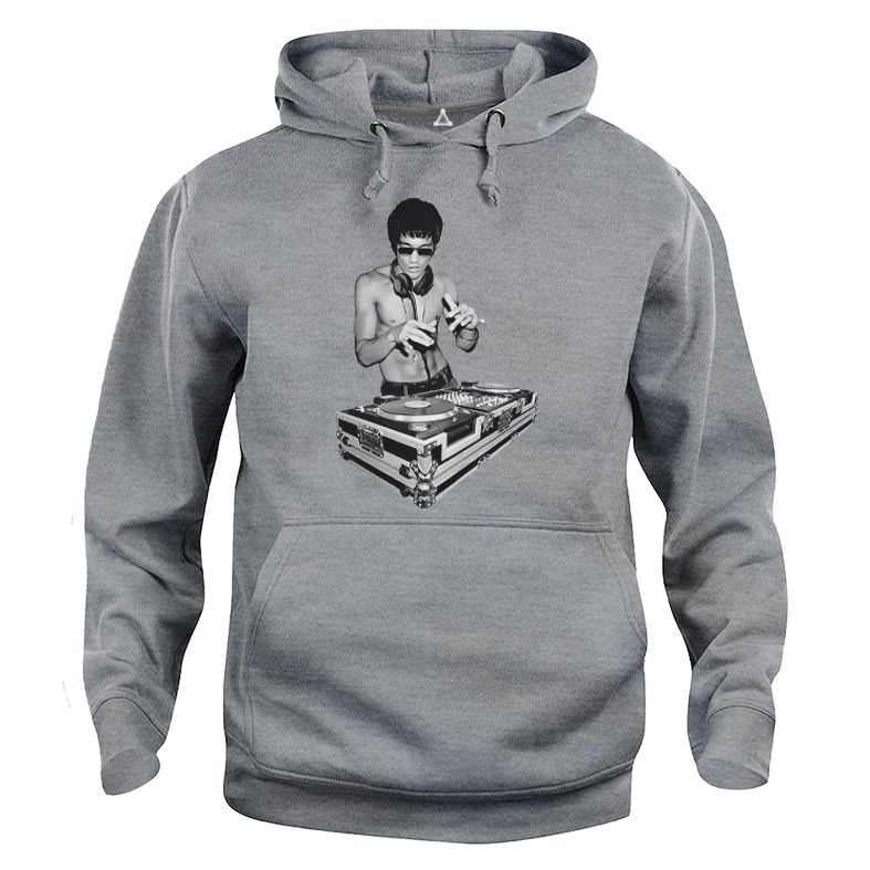 Felpa Cappuccio Bruce Lee Dj New Indastria