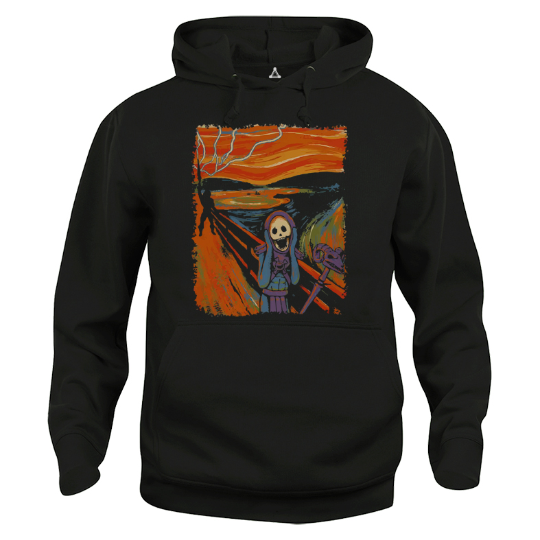 Felpa Cappuccio Skeletor urlo dipinto He man New Indastria