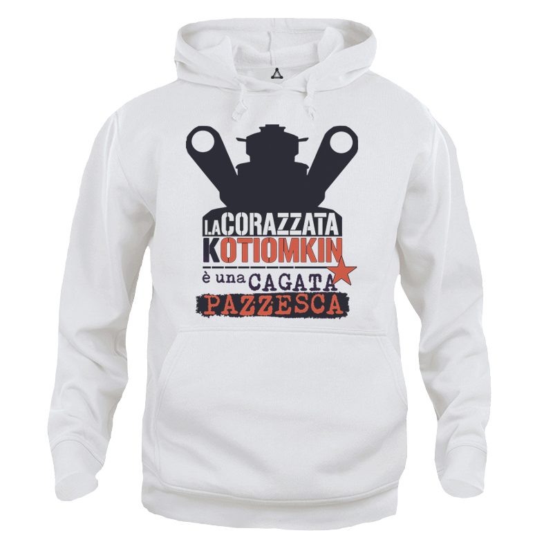 Felpa Cappuccio Corazzata Kotiomkin Potemkin Fantozzi New Indastria