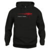 Felpa Cappuccio KITT supercar led rosso New Indastria