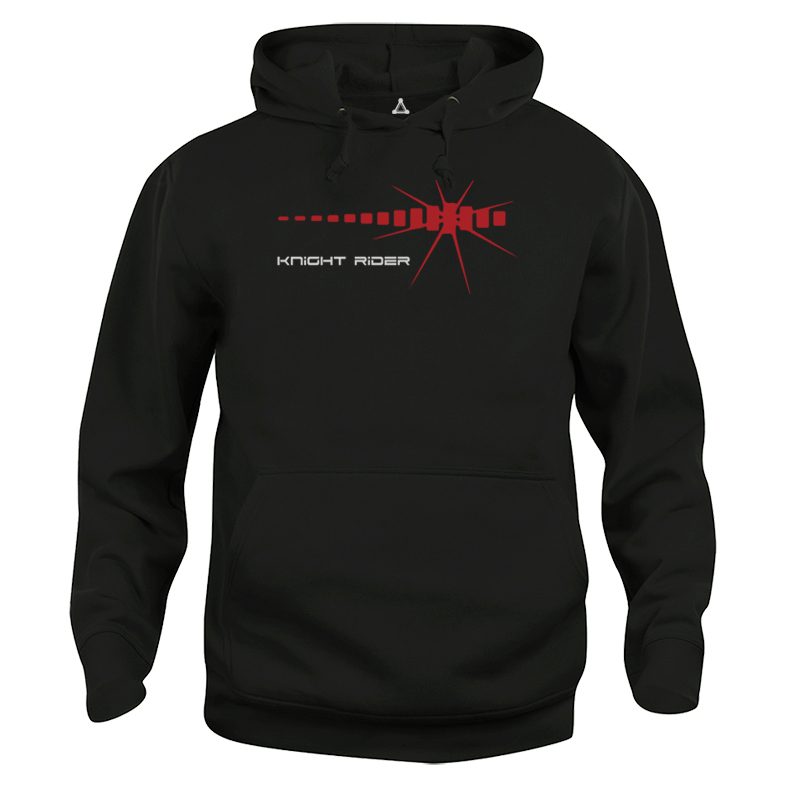 Felpa Cappuccio KITT supercar led rosso New Indastria