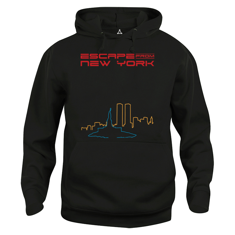 Felpa Cappuccio Fuga da New York Skyline New Indastria