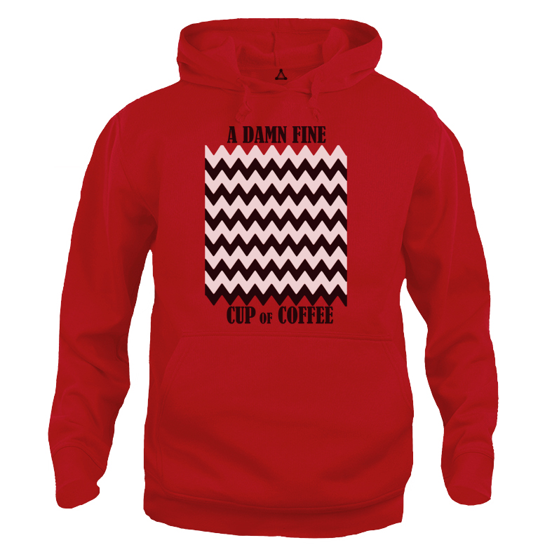 Felpa Cappuccio Twin Peaks Lodge una dannata tazza di caffè New Indastria