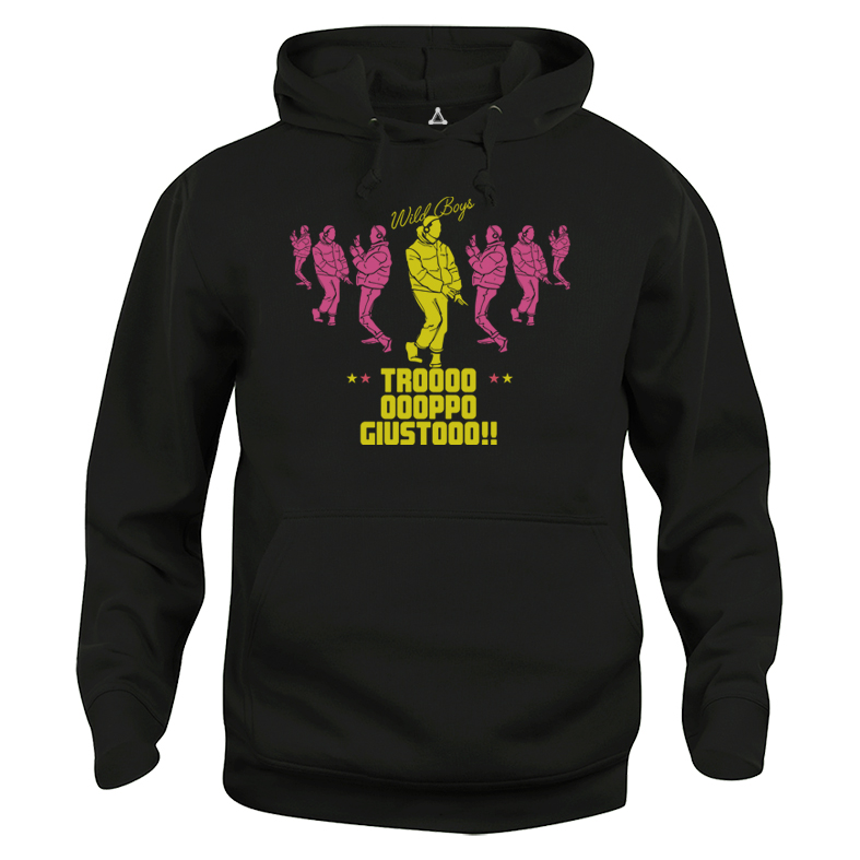 Felpa Cappuccio Paninaro wild boys Drive in troppo giusto New Indastria