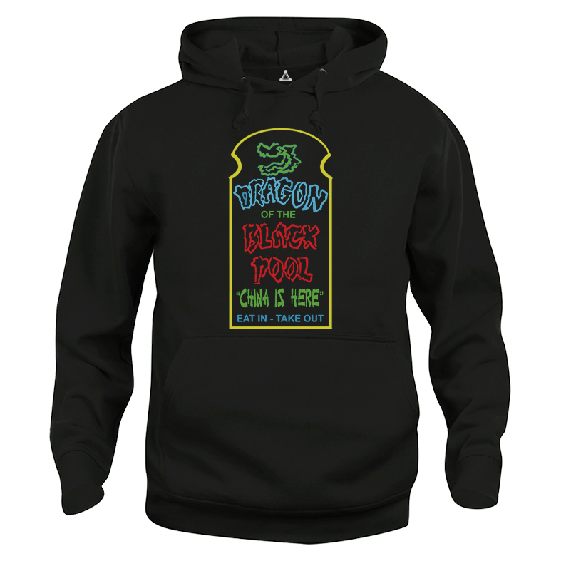 Felpa Cappuccio Grosso guaio a Chinatown Dragon of the black pool insegna luminosa New Indastria