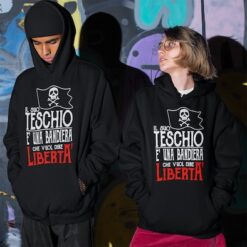 Felpa Cappuccio Capitan Harlock Canzone Teschio New Indastria 3 New Indastria iMage 1816 H 02