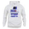 Felpa Cappuccio R2D2 minimal star wars New Indastria