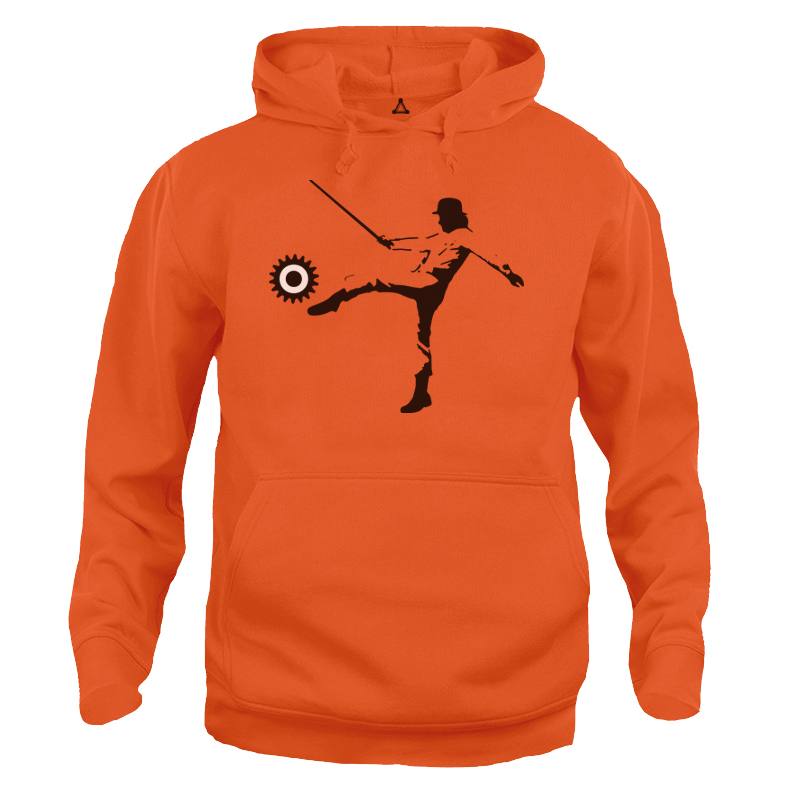 Felpa Cappuccio ARANCIA MECCANICA OCCHIO CALCIO New Indastria