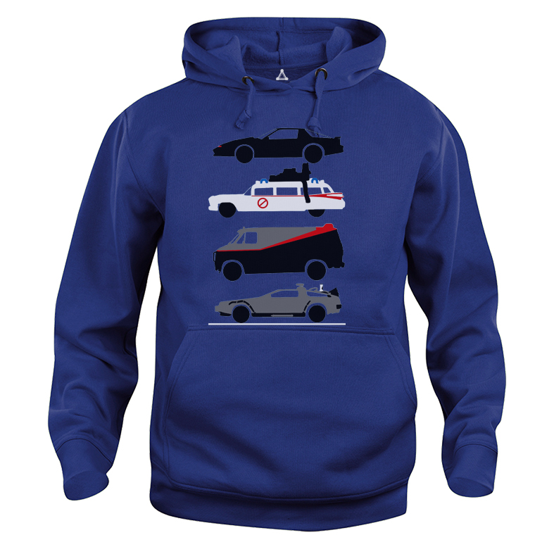 Felpa Cappuccio Cars Gostbusters Supercar A team Ritorno al futuro New Indastria