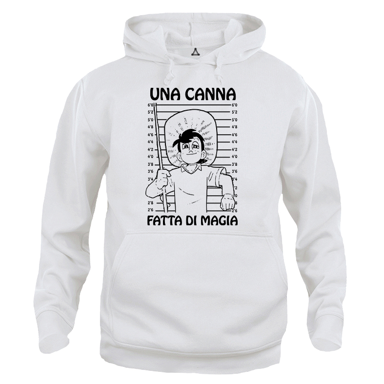 Felpa Cappuccio Sampei una canna fatta di magia pesca New Indastria
