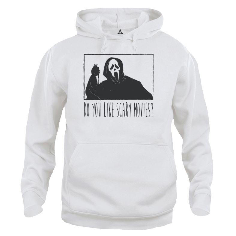 Felpa Cappuccio Do you like scary movies? Scream Horror theme New Indastria