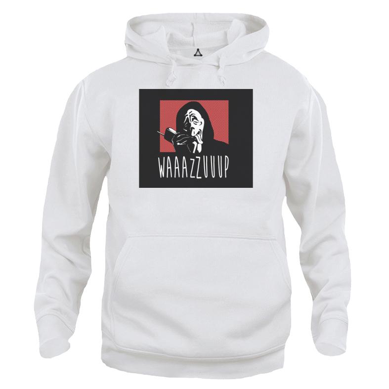Felpa Cappuccio Scary movie Scream telefono whats up Waz up horror comic New Indastria