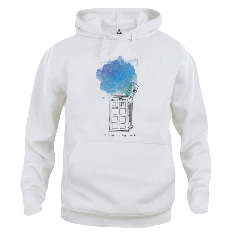 Felpa Cappuccio Doctor Who tardis Police Box New Indastria