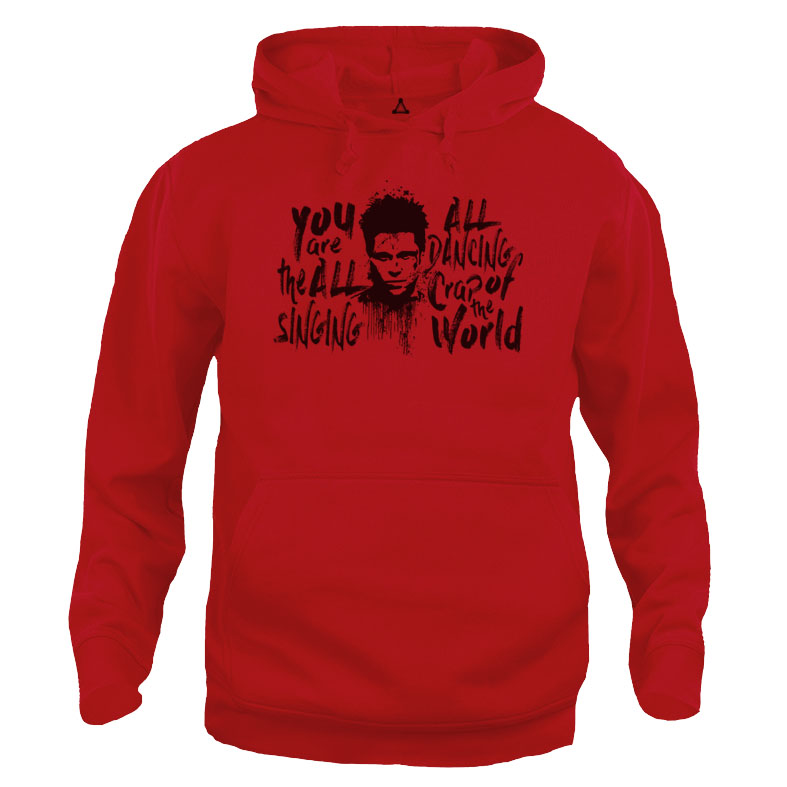 Felpa Cappuccio Fight Club Tyler you are the all singing New Indastria