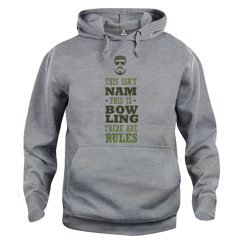 Felpa Cappuccio Big Lebowski Walter this is not nam, it's bowling New Indastria