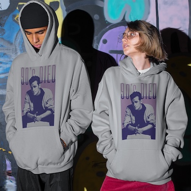 Alternative view of Felpa Cappuccio Beverly Hills Dylan tribute New Indastria