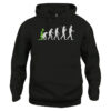 Felpa Cappuccio Evolution alien evoluzione del genere umano dagli alieni New Indastria