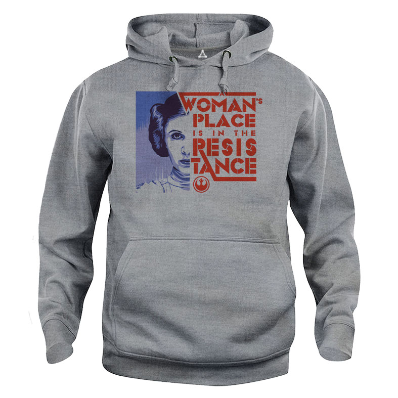 Felpa Cappuccio Principessa Leila La resistenza New Indastria