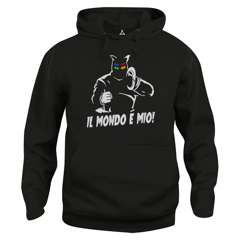 Felpa Cappuccio Dottor Zero il mondo è mio Fantaman New Indastria