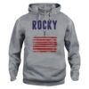 Felpa Cappuccio Rocky Balboa Bandiera USA New Indastria