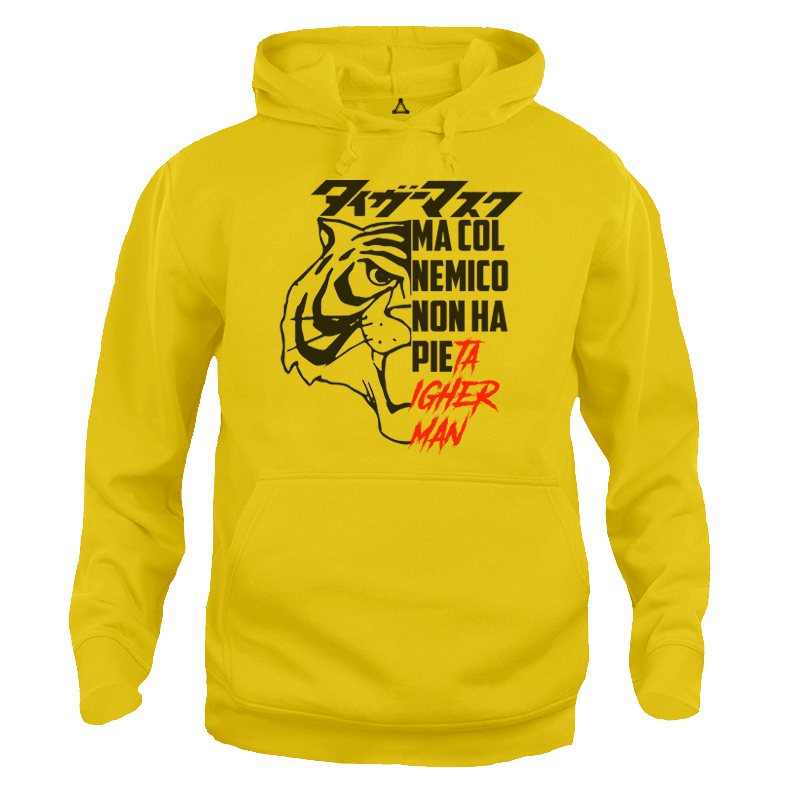 Felpa Cappuccio Ma col nemico non ha pietà Uomo Tigre New Indastria