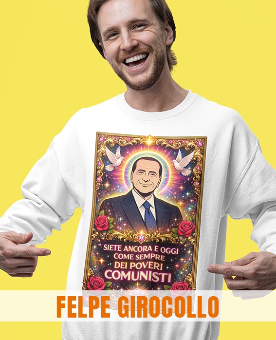 FELPA GIROCOLLO CELEBRITA'