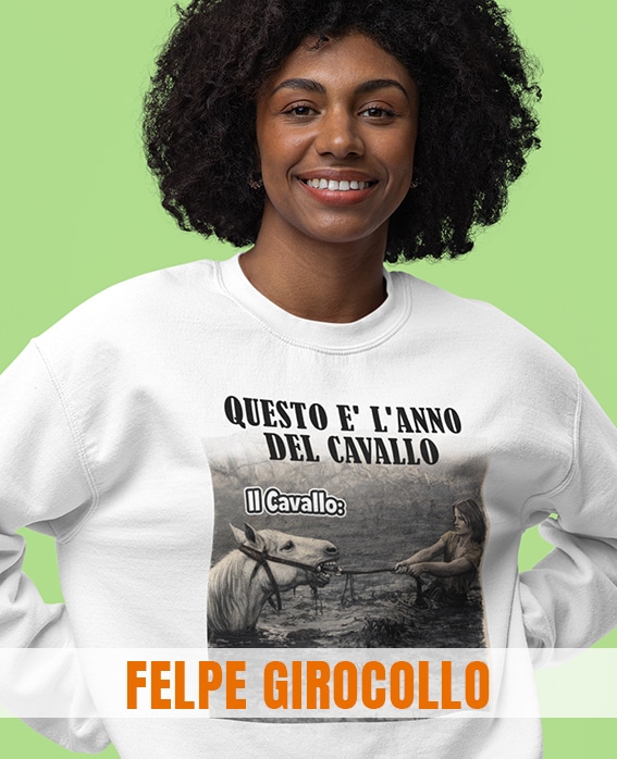 FELPA GIROCOLLO-TRASH FACTORY