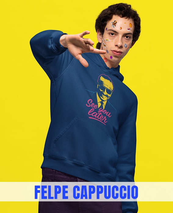FELPA CAPPUCCIO CELEBRITA'
