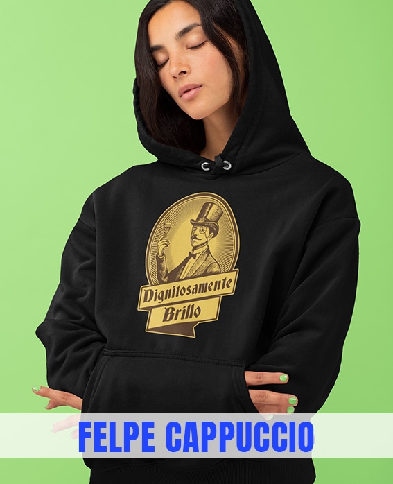 FELPA CAPPUCCIO TRASH FACTORY